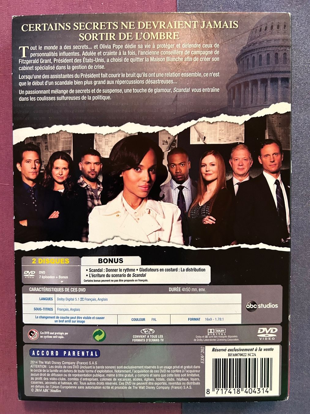 Alle DVDs: SCANDAL SAISON 1 – Gebraucht aus St-Cierges von Crisi53 1