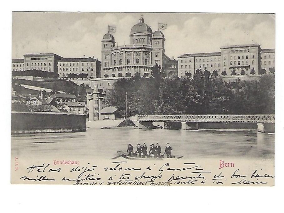 Cartoline postali: CH, 5 Ansichtskarten Bern um 1903/1908 – Usato da Hinteregg venduto da McCharly01