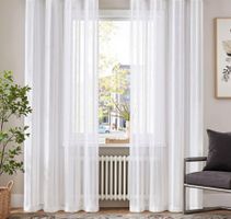 Tagesvorhänge 2er Set  BxH 140x225cm je Vorhang