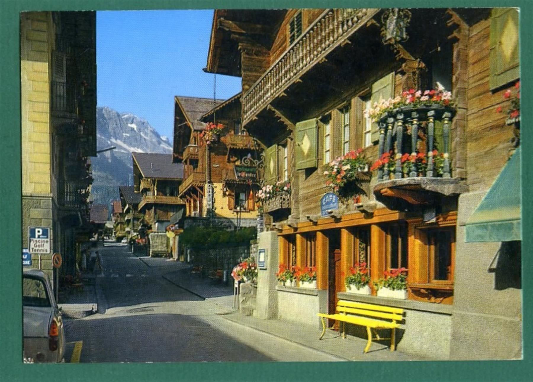 Cartoline postali: Champéry, Hauptstrasse, 1970, gelaufen, Grossformat – Usato da Sargans venduto da Hausi1951