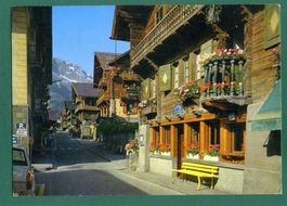 Champéry, Hauptstrasse, 1970, gelaufen, Grossformat