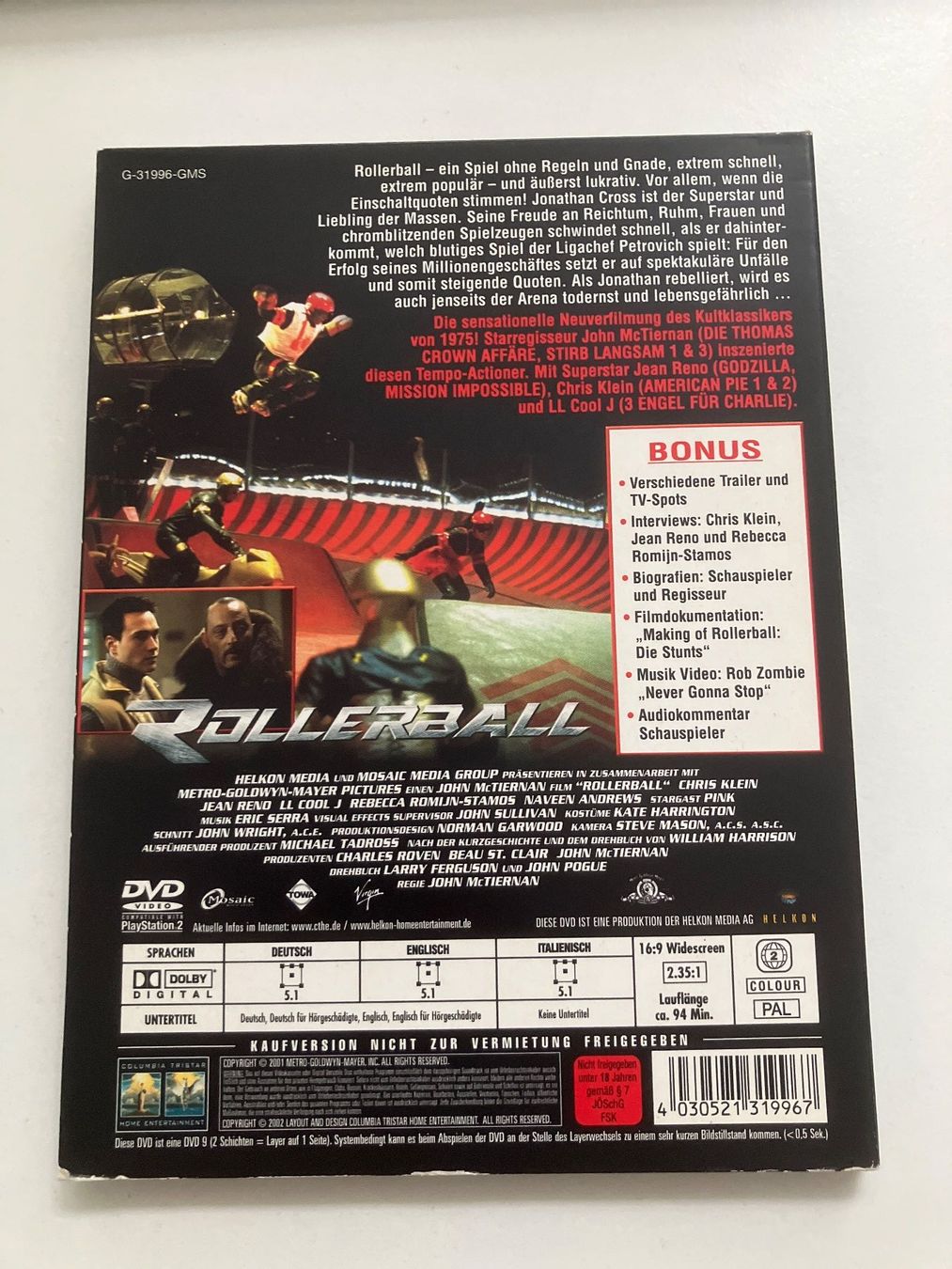 Tutti i DVDs: Rollerball (2002)  DVD – Usato da Arbon venduto da Sugofresser 1
