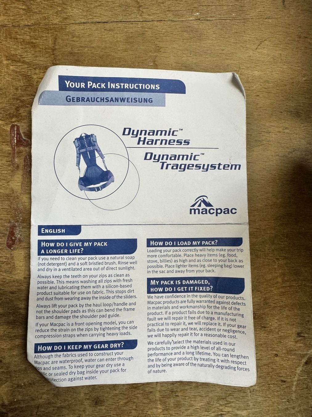 Macpac Zaini: Original MacPac Rucksack – Usato da Zürich venduto da perlafahrer 8
