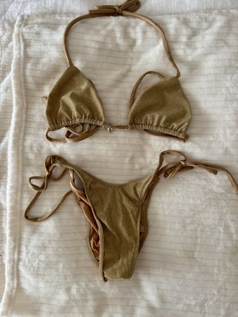 Nellykini Bikini in Gold Grösse S