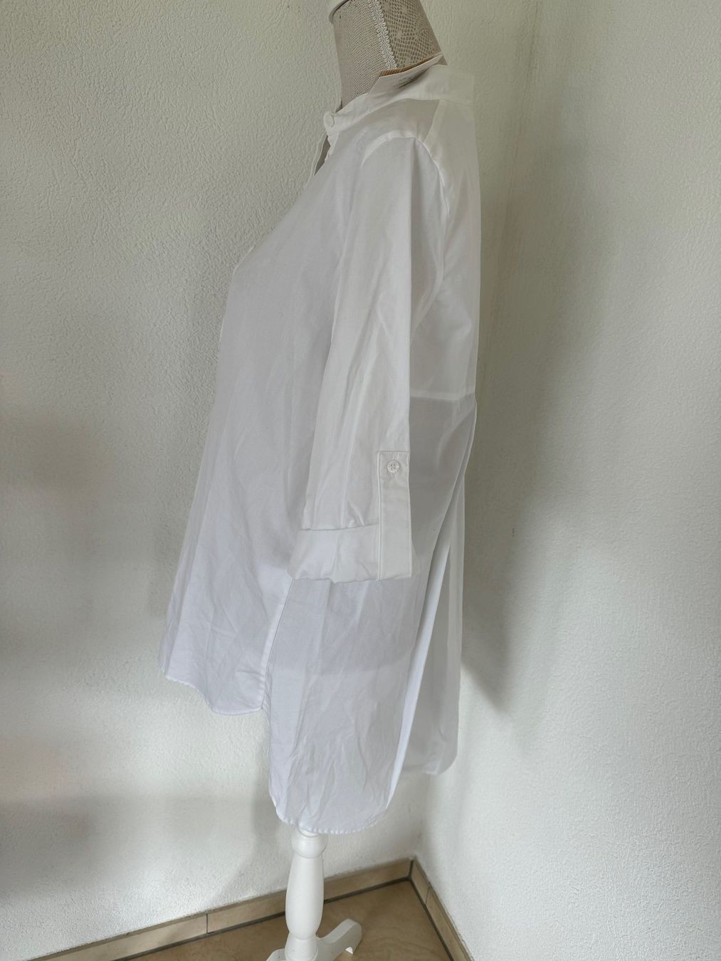 Camicette: Neuware Weisse Bluse Katia Serafini Gr. 42 100% Baumwolle – Nuovo e nell'imballaggio originale da Kirchdorf AG venduto da coco123 2