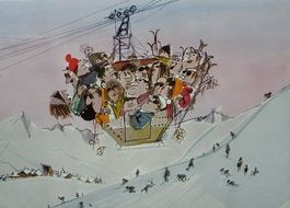 JUX Luftseilbahn gel. 1973 v. Arosa