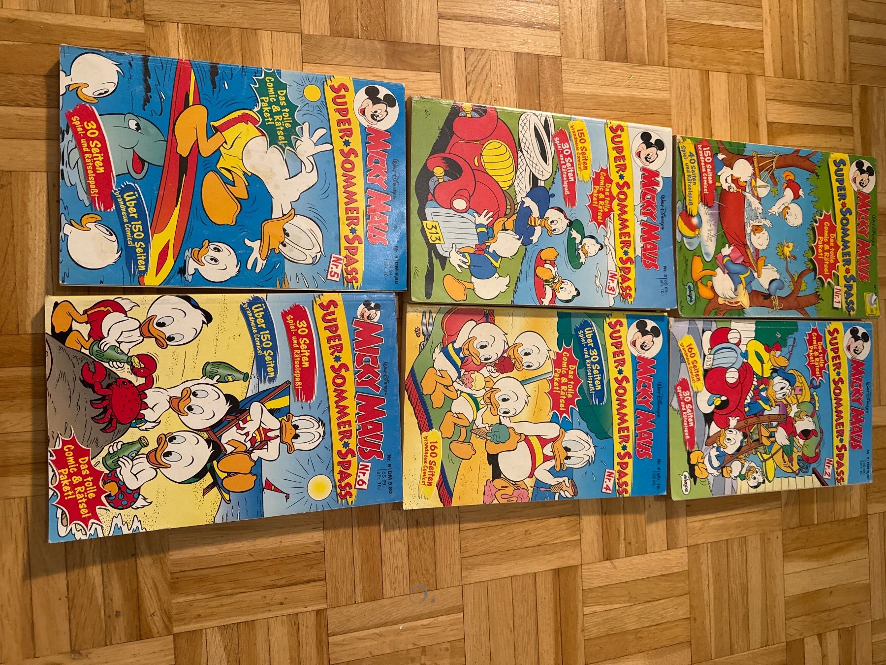 Comics: 7 Micky Maus Super Sommer Spass Comics Konvolut – Gebraucht aus Wittenbach von dan_9tkk
