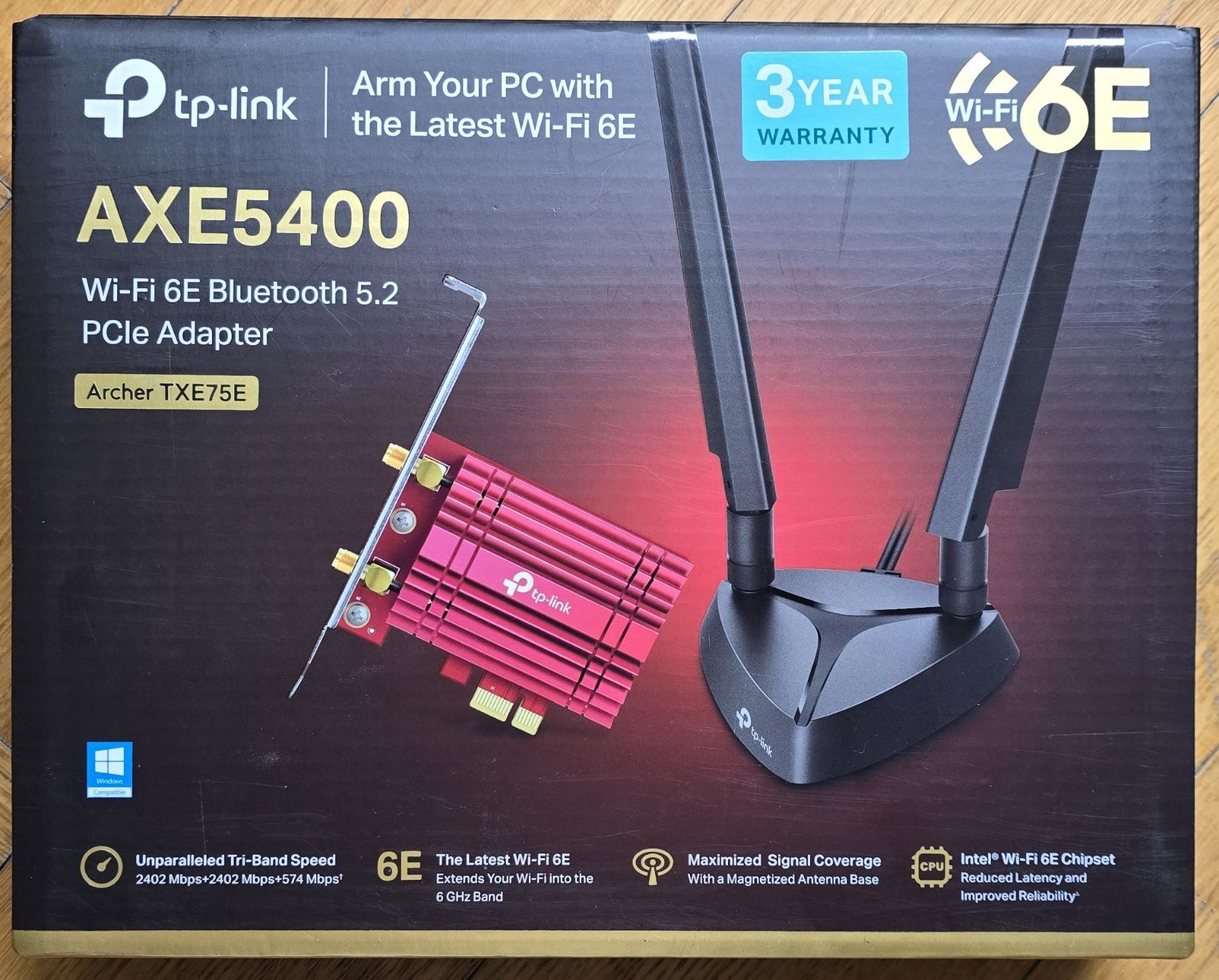TP-Link Laufwerke & Adapter: Carte Wi-Fi 6E Bluetooth 5.2 TP-Link AX5400 PCIe – Gebraucht aus Lausanne von Super_IT