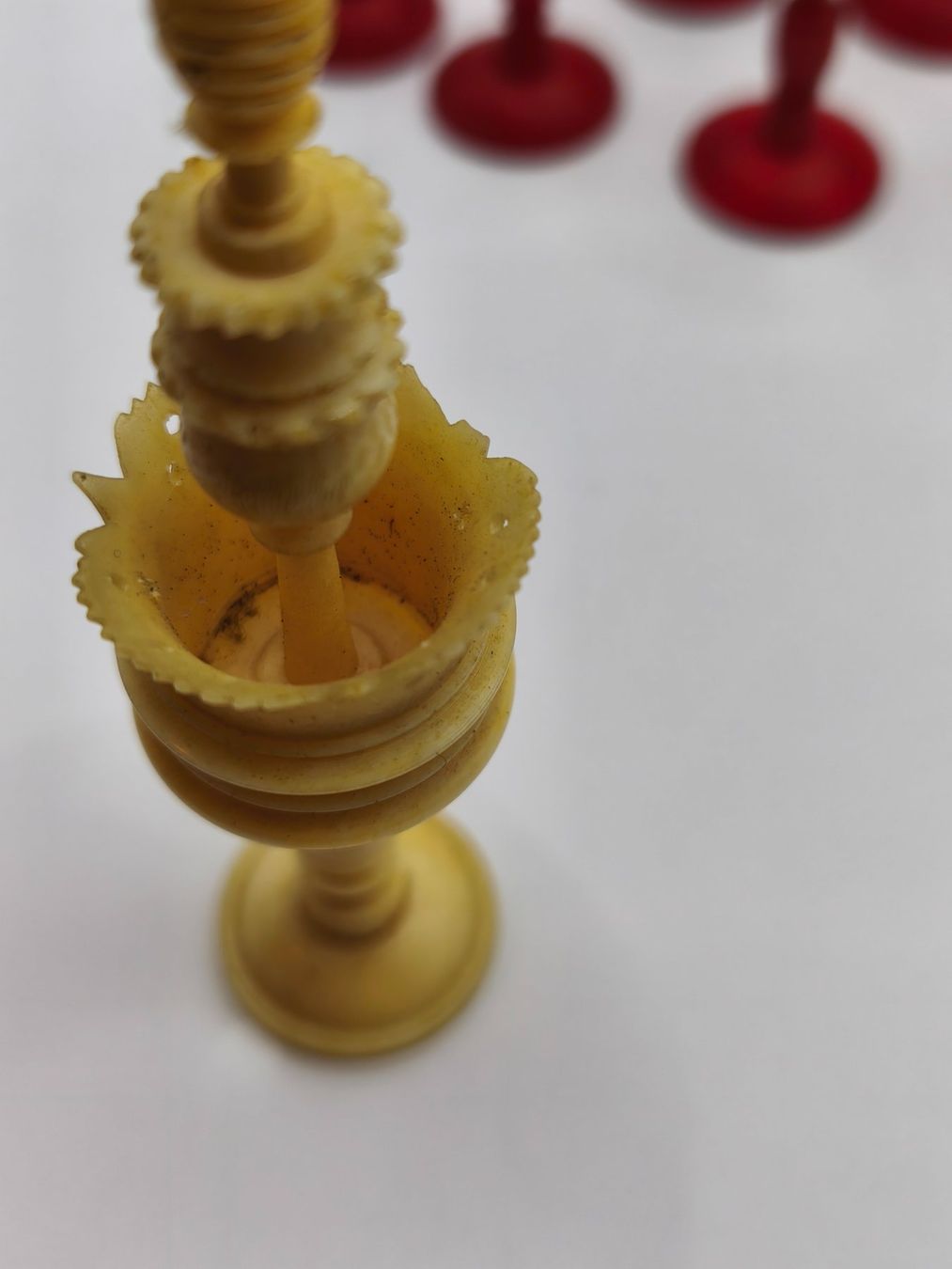 Giochi: "Selenus-Stil" Schachfiguren 1875 mit Widmung – Usato da Wettingen venduto da DaHa90 6