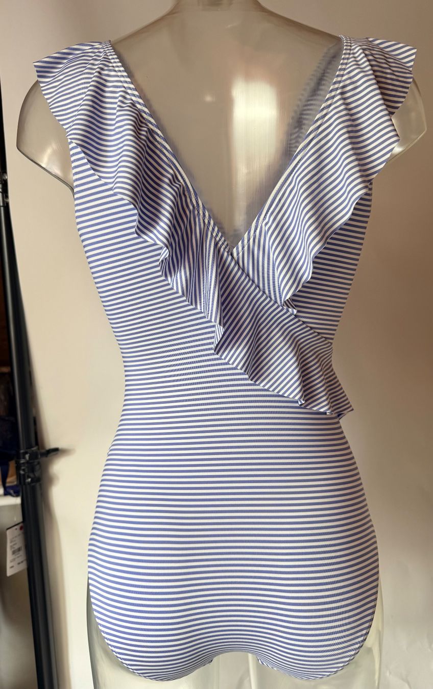 Lascana Costumi da bagno & Bikini: LASCANA, Badekleid, Grösse 36B, Farbe Hellblau/Weiss – Nuovo e nell'imballaggio originale da Rudolfstetten venduto da gst_g7xl 3