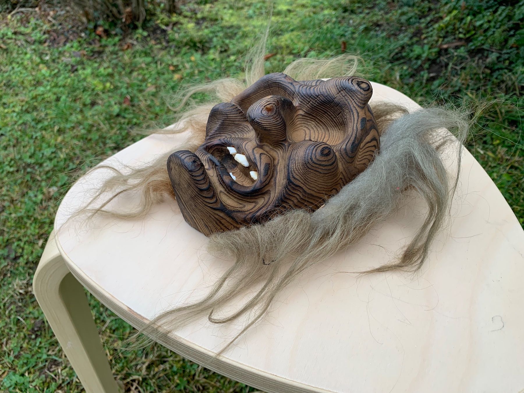 Sonstige Antiquitäten & Kunst: schöne alte Walliser Holzmaske – Gebraucht aus Feldbach von Olive1 4