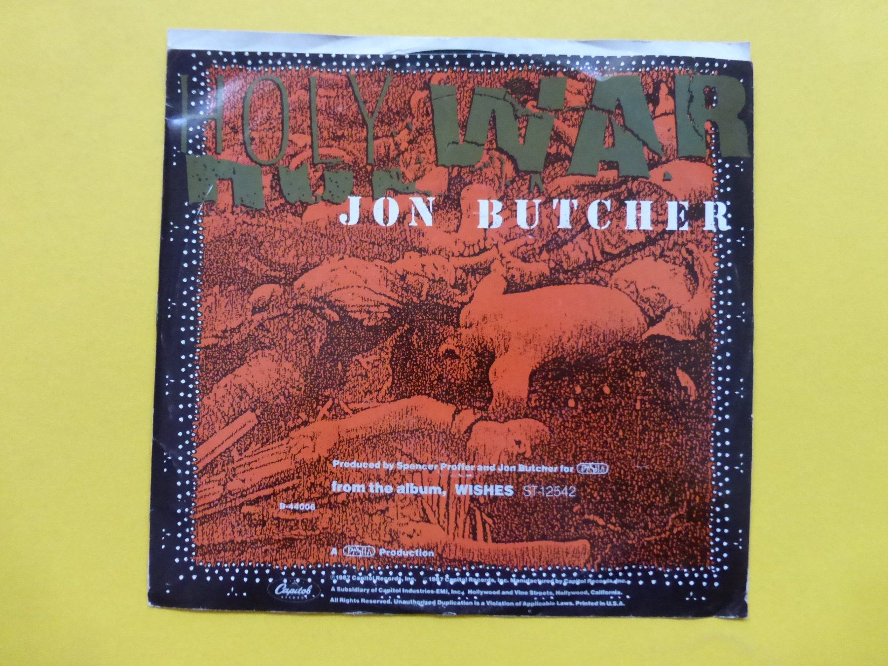 Vinyles: Jon Butcher – Holy War – D'occasion à Zürich par Swiss57 1