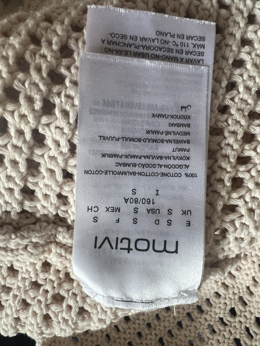 Giacche: Boho Beige Strickmantel, Gr. S / M Strickjacke Fransen – Usato da Langenthal venduto da ivet7 7