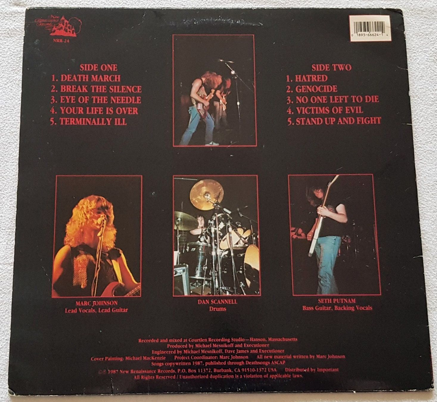 Dischi in vinile: Executioner – Break The Silence - 1987 - US First Press – Usato da Uster venduto da Zardodel 1