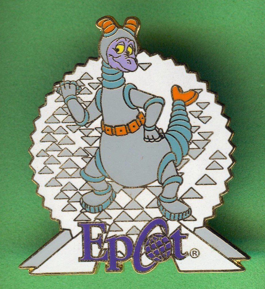 Disney Placchette & Badge: DISNEY  Walt Disney World  EPCOT  Figment – Usato da Winterthur venduto da Sammleroase