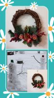 Couronne de l'Avent Unique - Décoration de Noël Rustique
