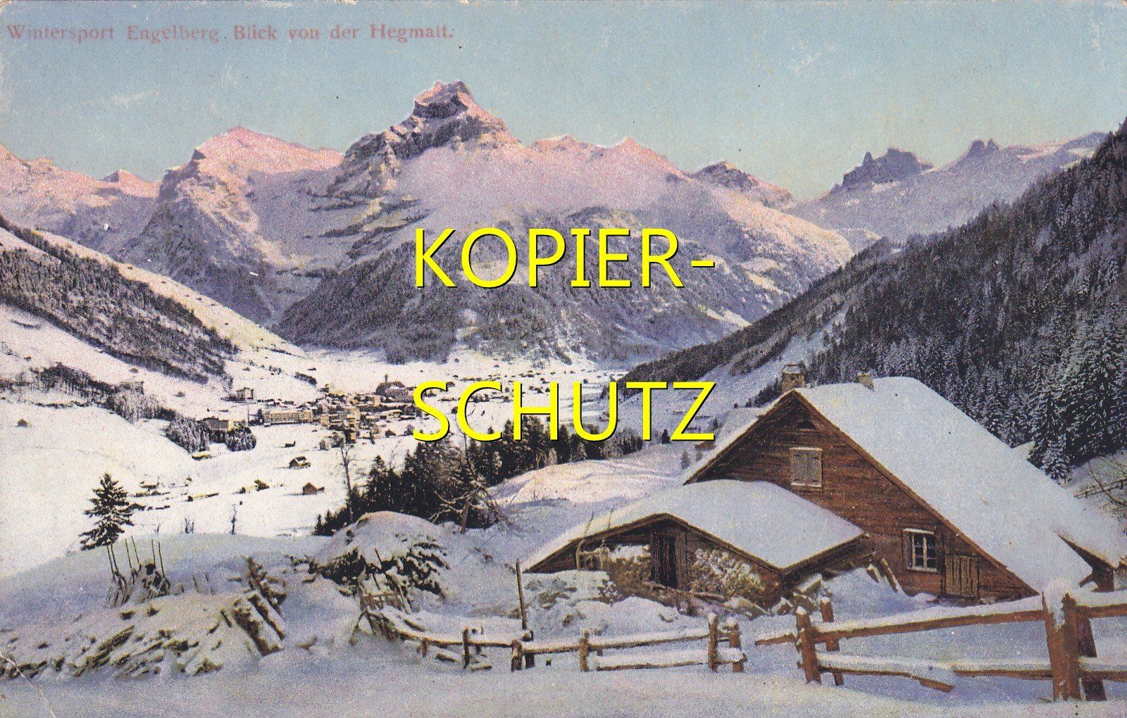 Cartoline postali: Engelberg - Blick von der Hegmatt /bc – Usato da Hombrechtikon venduto da Rudolf07