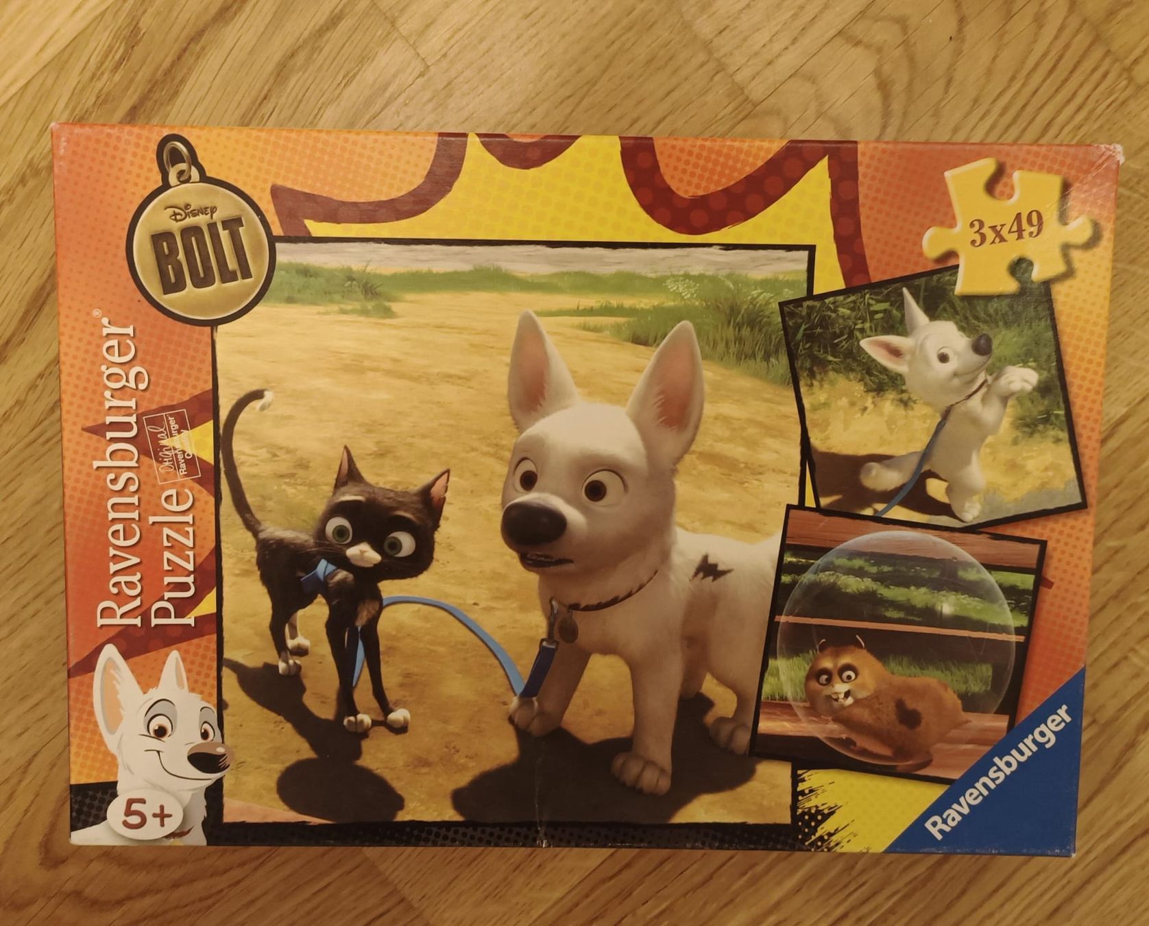 Ravensburger Puzzle: Ravensburger Puzzles 3x49 teilig Disney Bolt – Usato da Muri AG venduto da Mupuputs