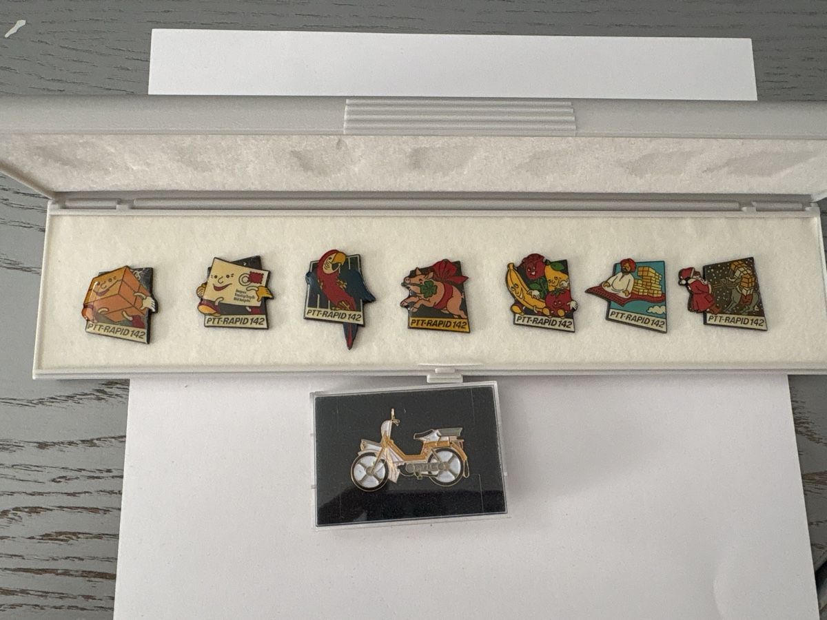 Placchette & Badge: PTT Rapid Pin-Sammlung, PTT Mofa – Usato da Herznach venduto da bossard01