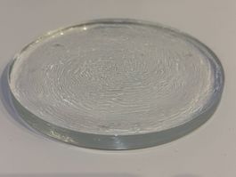 Sehr schöner Glasuntersatz, Ø =14 cm, hochwertig