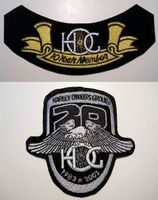 RARE LOT 2 HARLEY DAVIDSON 10-20 HOG MEMBER ROCKER PATCH NEW