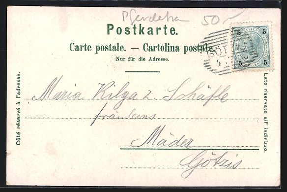 Cartoline postali: Litho Basel, Münster, Centralbahnhof, D – Usato da Berlin venduto da bartko-reher 1