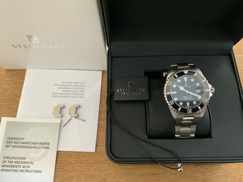 Steinhart Ocean one black Ceramic 39 Automatik | Kaufen auf Ricardo