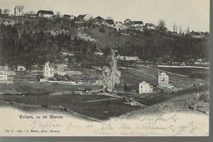 Cartoline postali: carte postale Evilard vu de Bienne – Usato da Sorvilier venduto da carose01