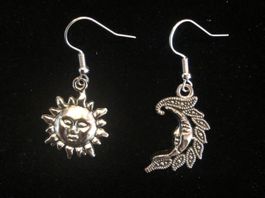 Ohrringe Sonne und Mond (asymmetrisch) / Nr. 109