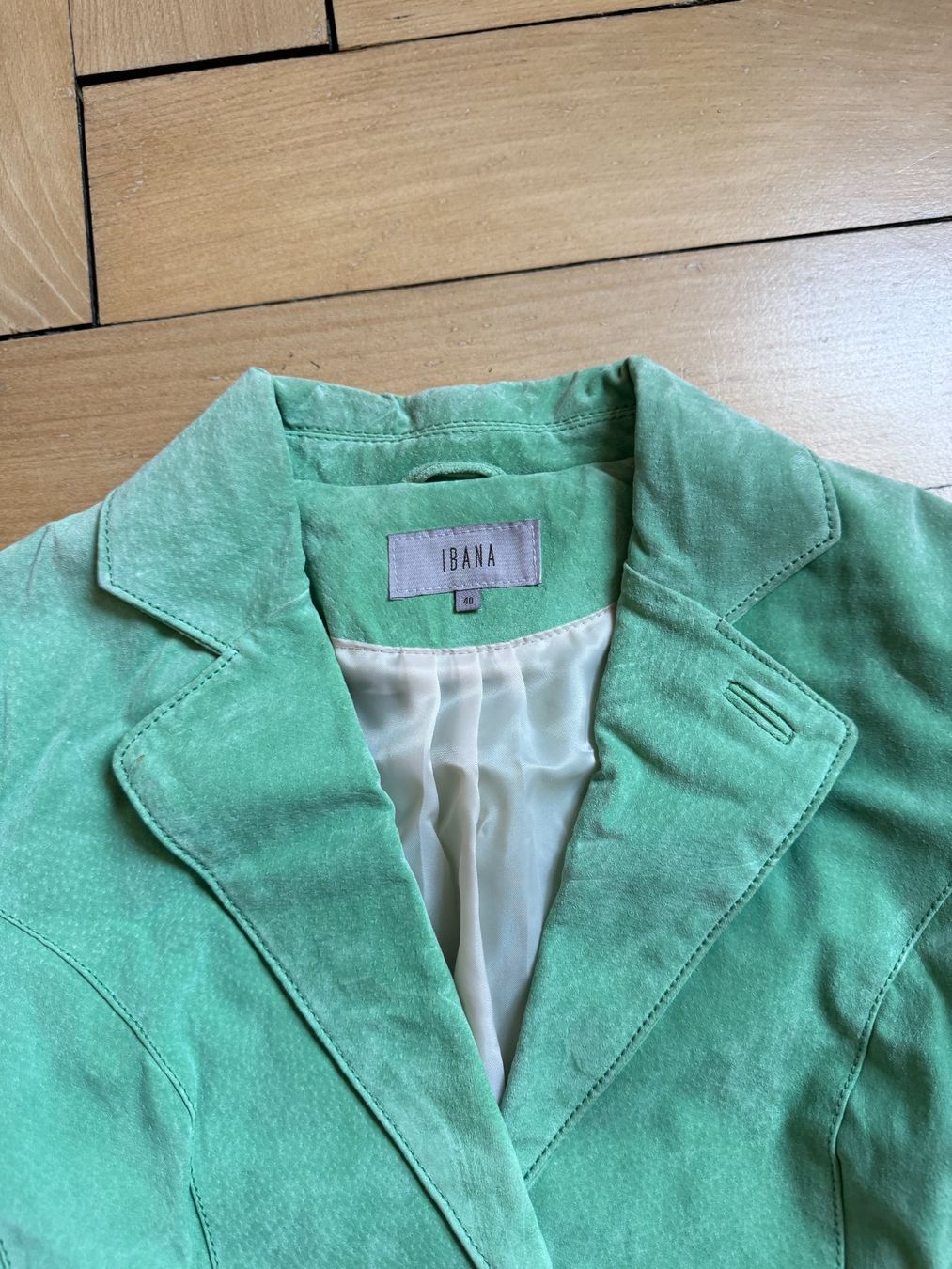 Vestes: IBANA - Lederjacke mintgrün 40 – D'occasion à Zürich par Diazaio 3