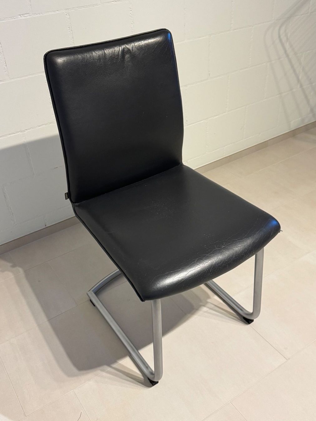 Sedie: 4 elegante Freischwingerstühle aus Echtleder - Top Preis – Usato da Zwillikon venduto da jackson65 2