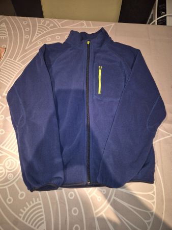 Tolle Fleecejacke Kinder blau Grösse 134/140