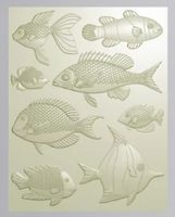 3D Prägeschablone Set Nr.977, Fische (Sizzix geeignet)