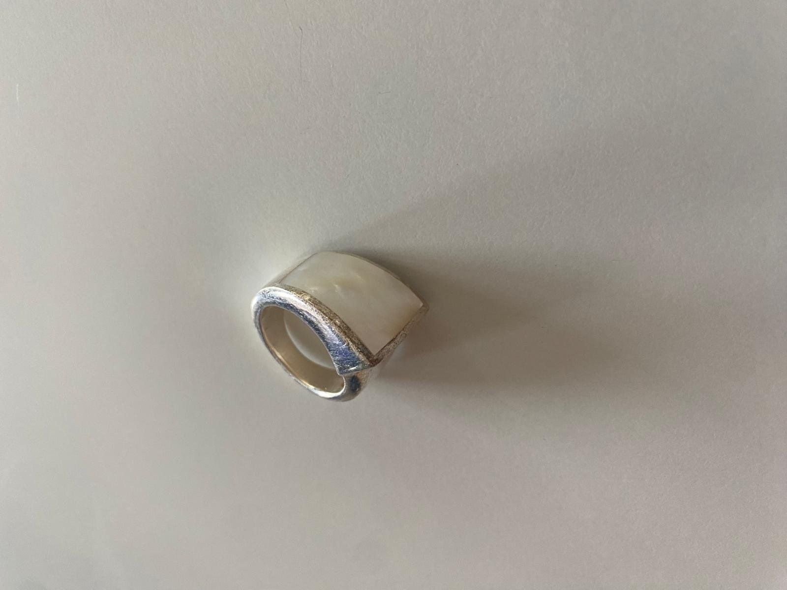 Anelli: 925-Sterling Silberring mit Perlmutt (1/2) – Usato da Lüchingen venduto da LIDB 9