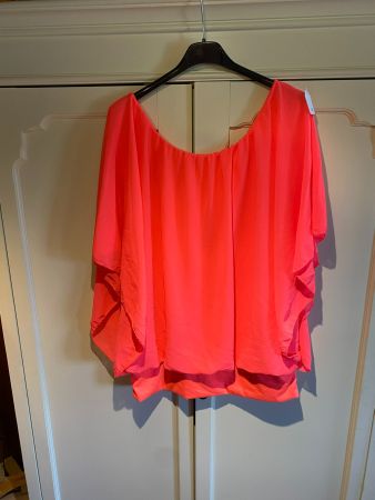 %BLUSENKLEID NEON PINK-DAMEN%
