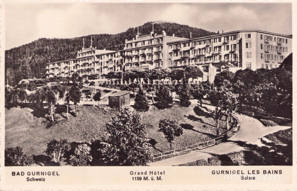 Cartoline postali: Gurnigel BE // ca. 1910 Bad Gurnigel Hotel – Usato da Basel venduto da intermezzo12