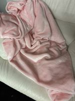 Kuscheldecke rosa und hellgrau
