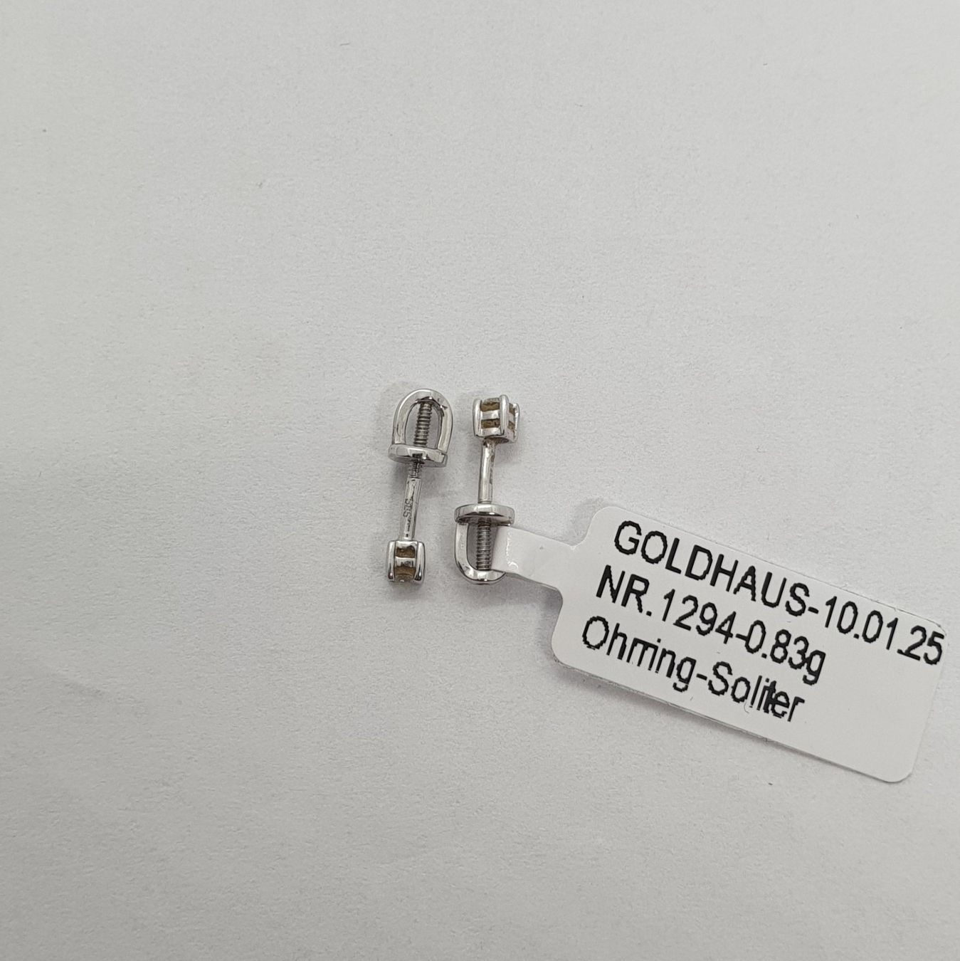 Orecchini pendenti & Orecchini a lobo: Echt 18K Gold - Diamant Ohrstecker – Usato da Luzern venduto da Luzern-Goldhaus 3