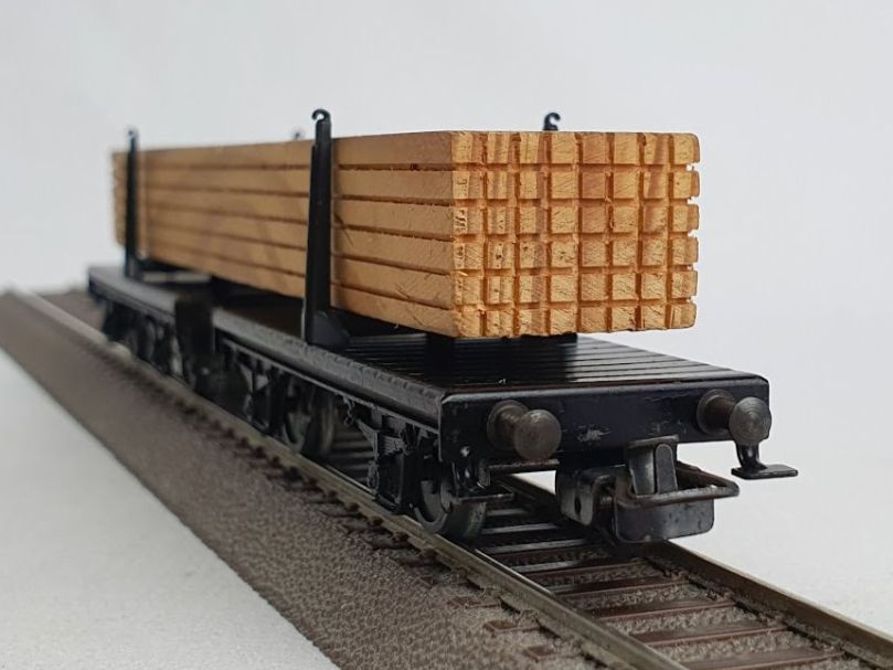 Märklin Modellini di ferrovie: Märklin 4665 DRG/DB Langholzwagen Version: 1974 – Usato da Seon venduto da voAllBah 4