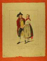 KANTON AARGAU TRACHTEN RADIERUNG UM 1802