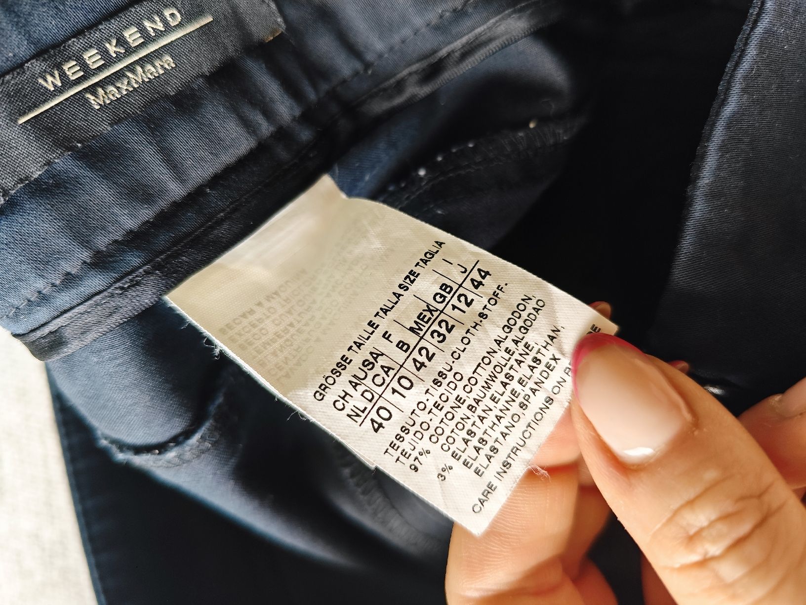 Max Mara Pantaloni: Weekend MaxMara Stretch Trousers - Size 42 Cotton – Usato da Zürich venduto da alu_dzr7 7