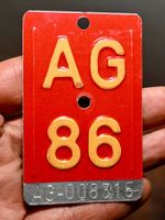 Velonummer AG 86 - Aargau 008315