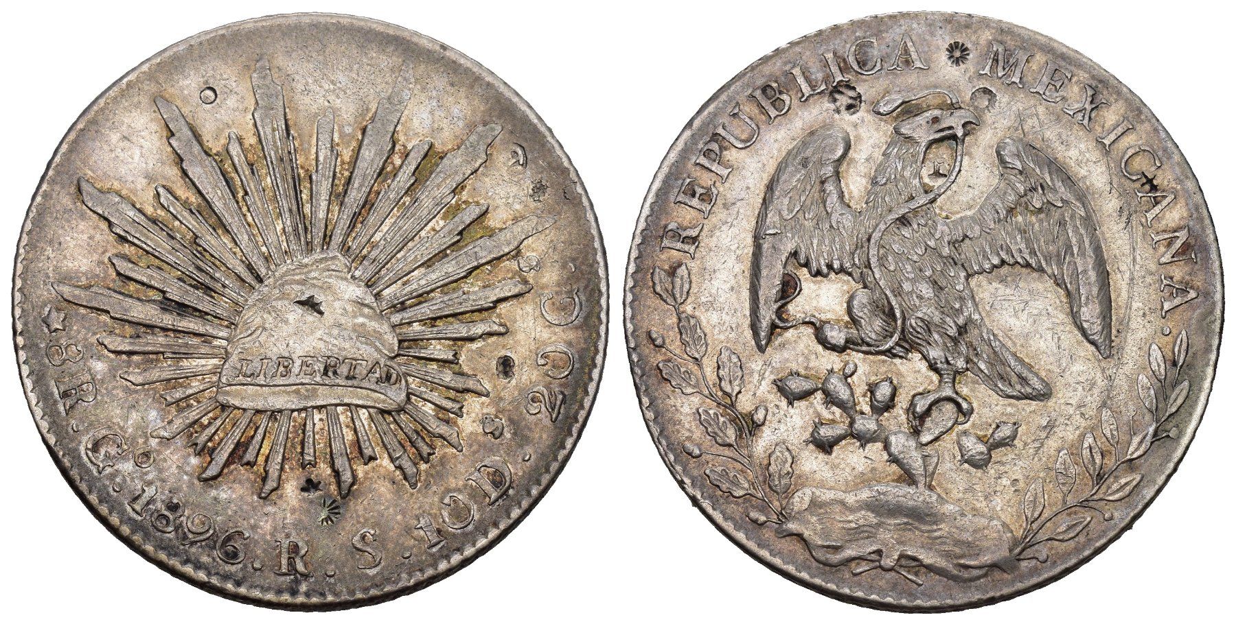 Tutti le monete: Mexiko 1896 – Usato da Bern venduto da numismatictops