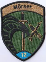 Abzeichen Mörser 12 Schweizer Armee gestickt neuwertig Stoff