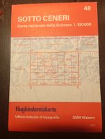 Schweizer Landkarte Sotto Ceneri 1:100000, Jahr 1977