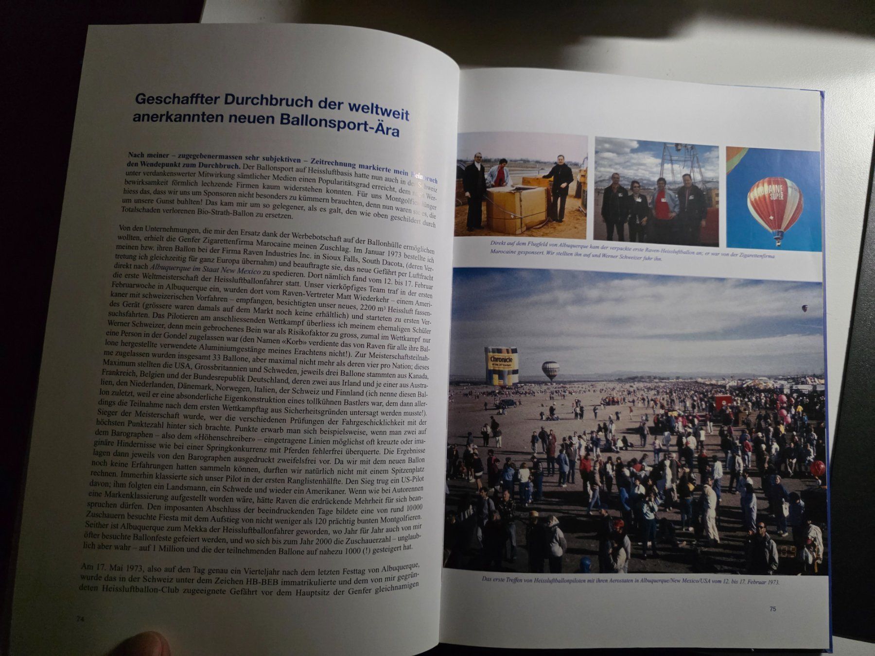 Libri: Abenteuer Heissluftballon - Kurt Rünzi - 2001 – Usato da Walterswil BE venduto da Lonitti 7