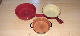Caquelon à fondue 3x10 chf ou lot 3* pour 25 chf