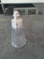 Zuckerstreuer La Lanterne Dose Glas Silber Vintage 53