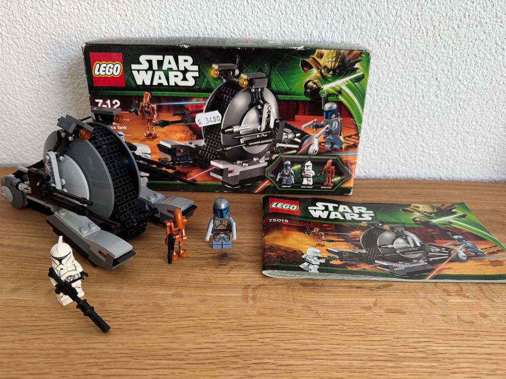 Lego Star Wars 75015 Corporate Alliance Tank - Jango Sw0468 (Gebraucht ...
