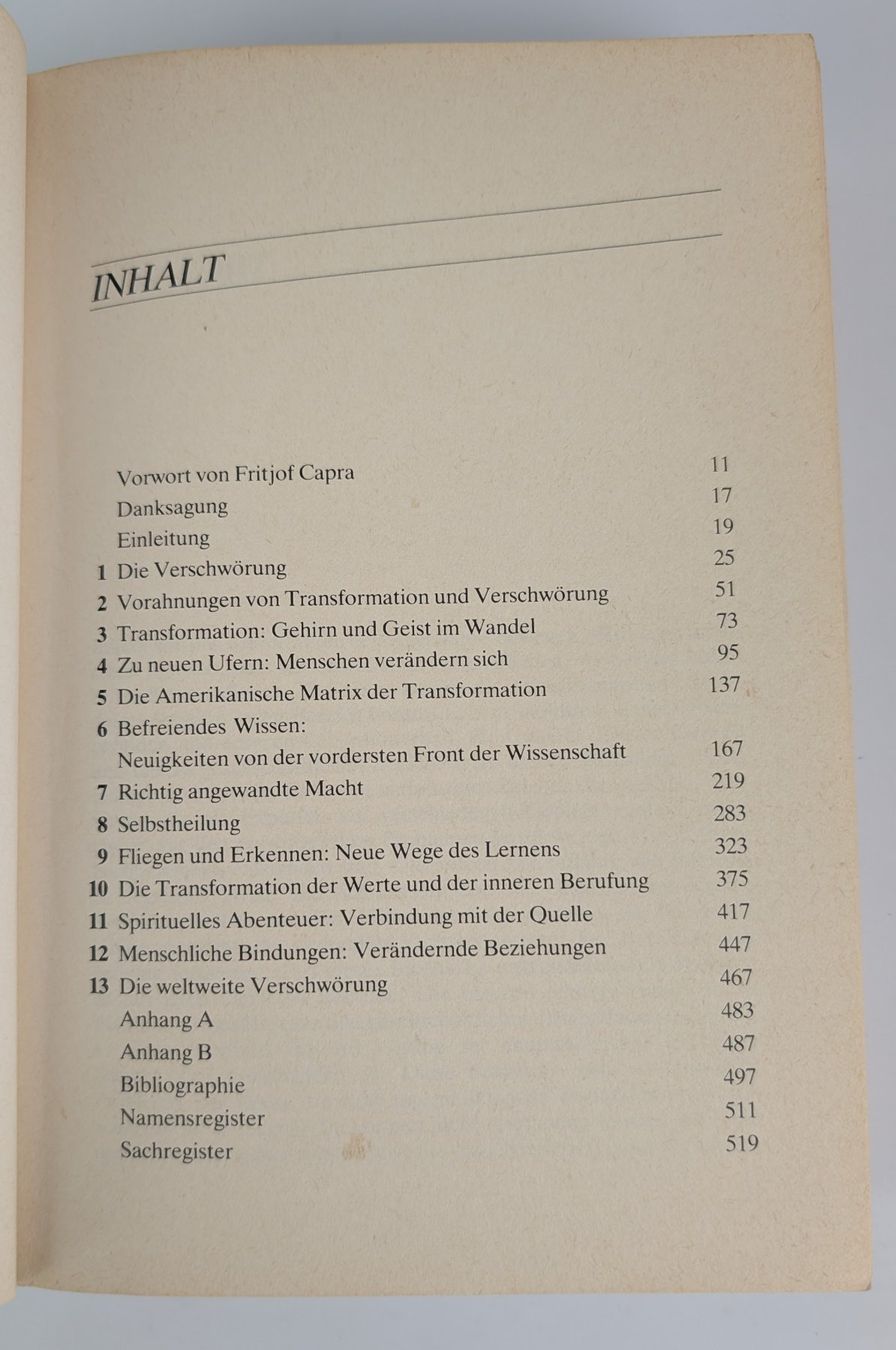 Libri: Die sanfte Verschwörung - Marilyn Ferguson,Top – Usato da Zürich venduto da axolottchen 6